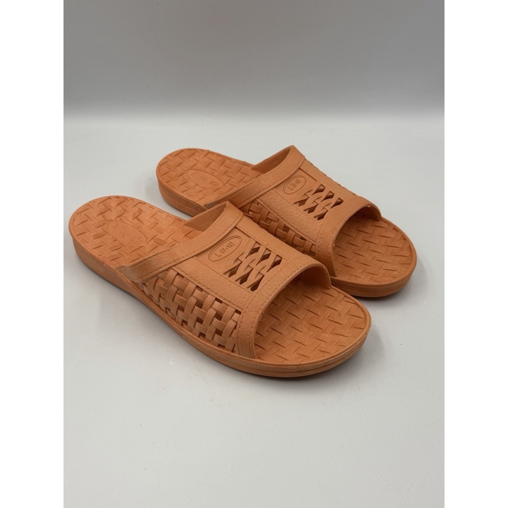 BBC Correctional Issue Orange Prison Inmate Jail Slides Large 9-10 Streetwear